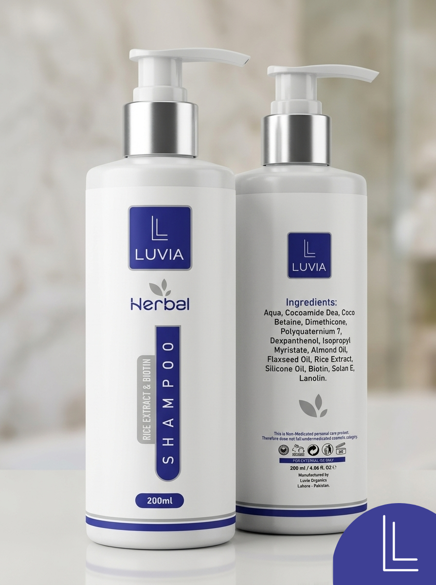 Luvia Herbal Shampoo Stop Hair Fall, Boost Growth & Repair Damage Naturally