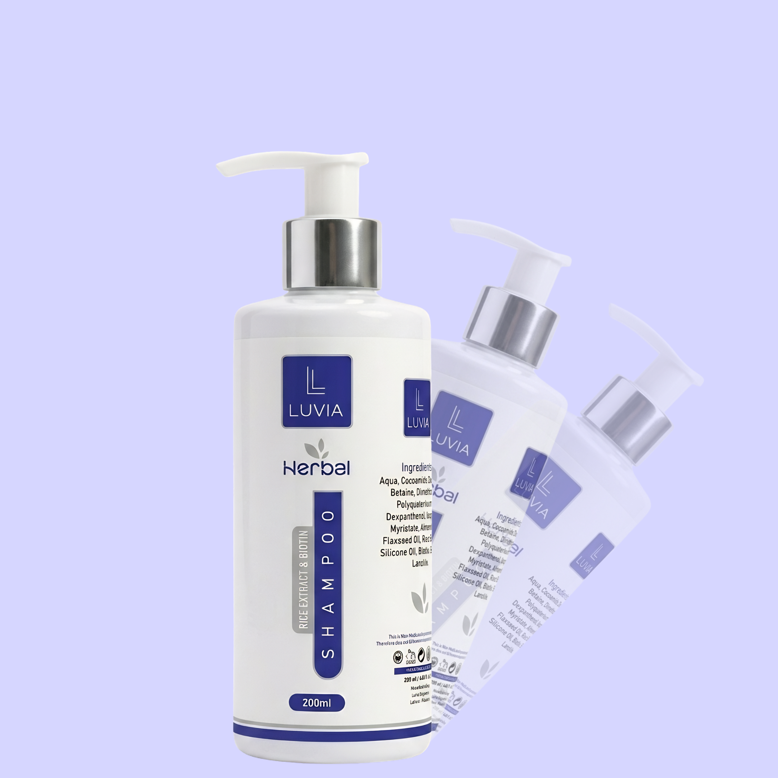 Luvia Herbal Shampoo Stop Hair Fall, Boost Growth & Repair Damage Naturally